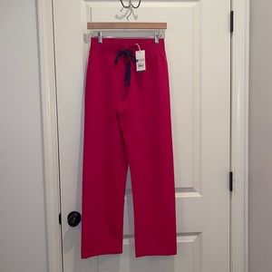 NWT. FIGS XS petite High Waist Livingston Pants in Ultra Rose.